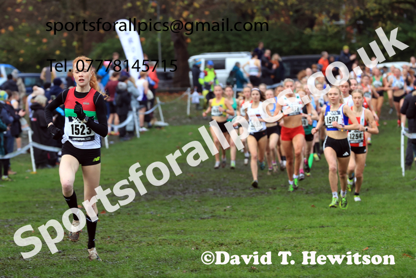 Womens Under-17s and Under-20s 2025 Liverpool Cross Challenge, Sefton Park, Saturday, November 22th. Photo: David T. Hewitson/Sports for All Pics